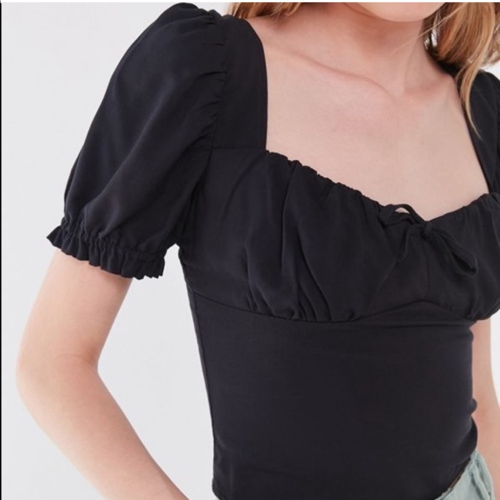 Urban Outfitters Puff Sleeve Bustier Top